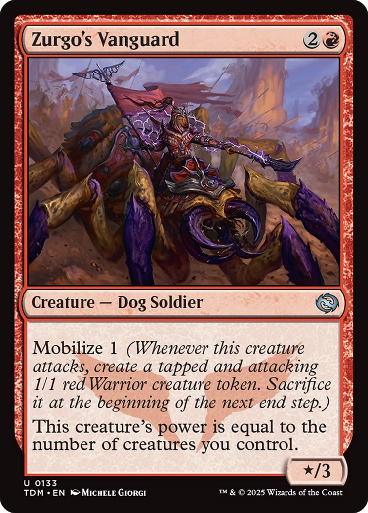 Zurgo's Vanguard (TDM-133)  - Tarkir: Dragonstorm