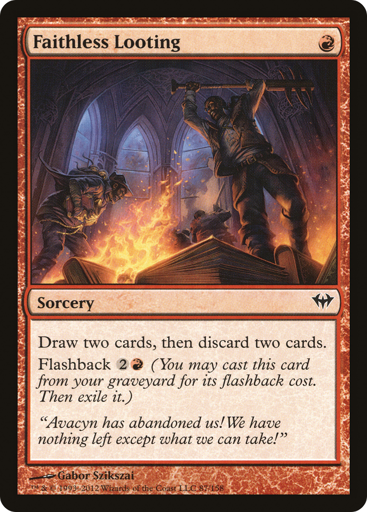 Faithless Looting (DKA-087)  - Dark Ascension