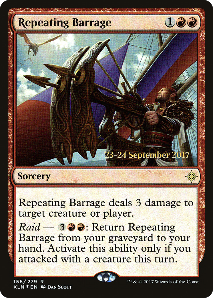 Repeating Barrage (PRE-156S)  Foil - Ixalan Promos