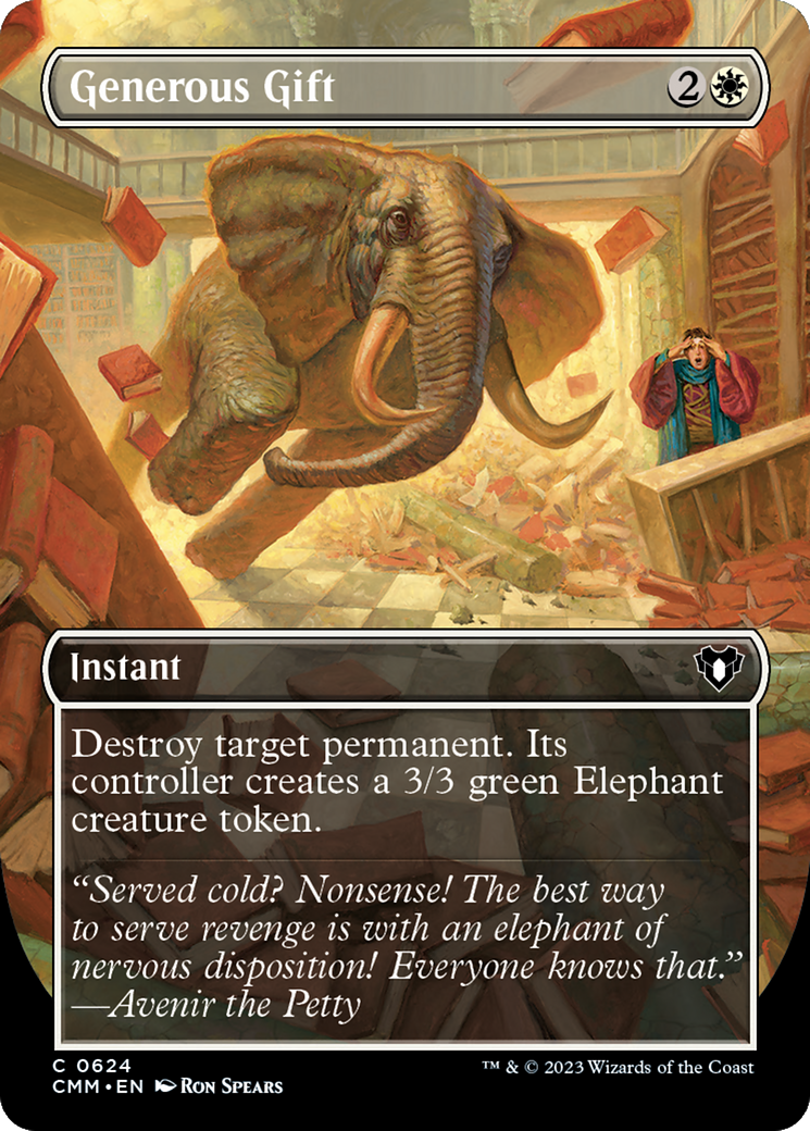 Generous Gift (Borderless) (CMM-624)  - Commander Masters
