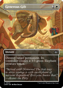 Generous Gift (Borderless) (CMM-624)  - Commander Masters
