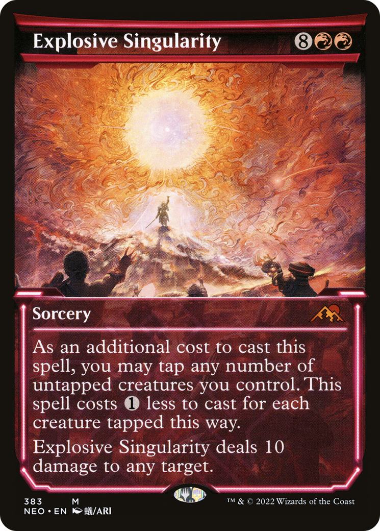 Explosive Singularity (Showcase) (NEO-383)  - Kamigawa: Neon Dynasty: (Showcase)