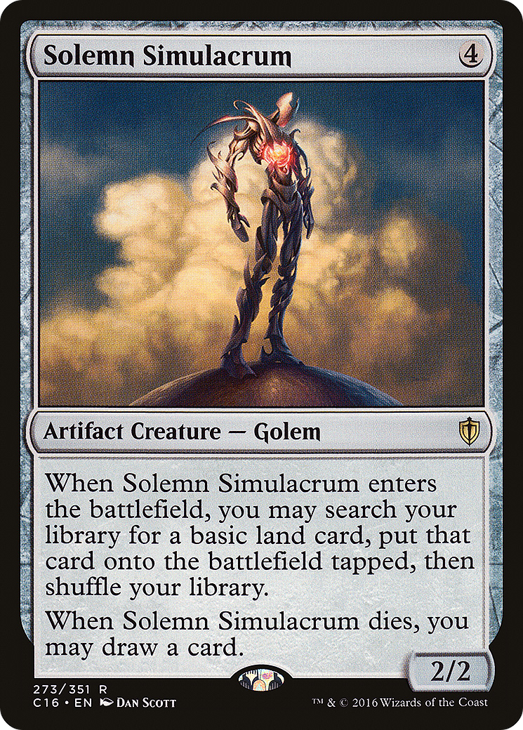 Solemn Simulacrum (C16-273)  - Commander 2016