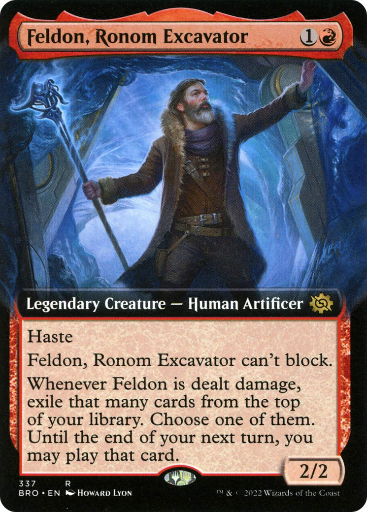 Feldon, Ronom Excavator (Extended Art) (BRO-337)  - The Brothers' War: (Extended Art)