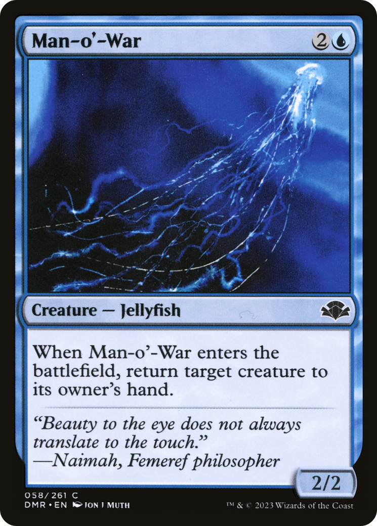 Man-o'-War (DMR-058)  Foil - Dominaria Remastered