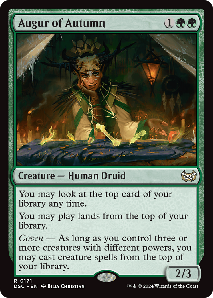 Augur of Autumn (DSC-171)  - Duskmourn: House of Horror Commander