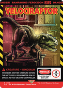 Velociraptor - Rampaging Ferocidon (SLD-1390) - Secret Lair Drop / Velociraptor: (Full Art) (Borderless)