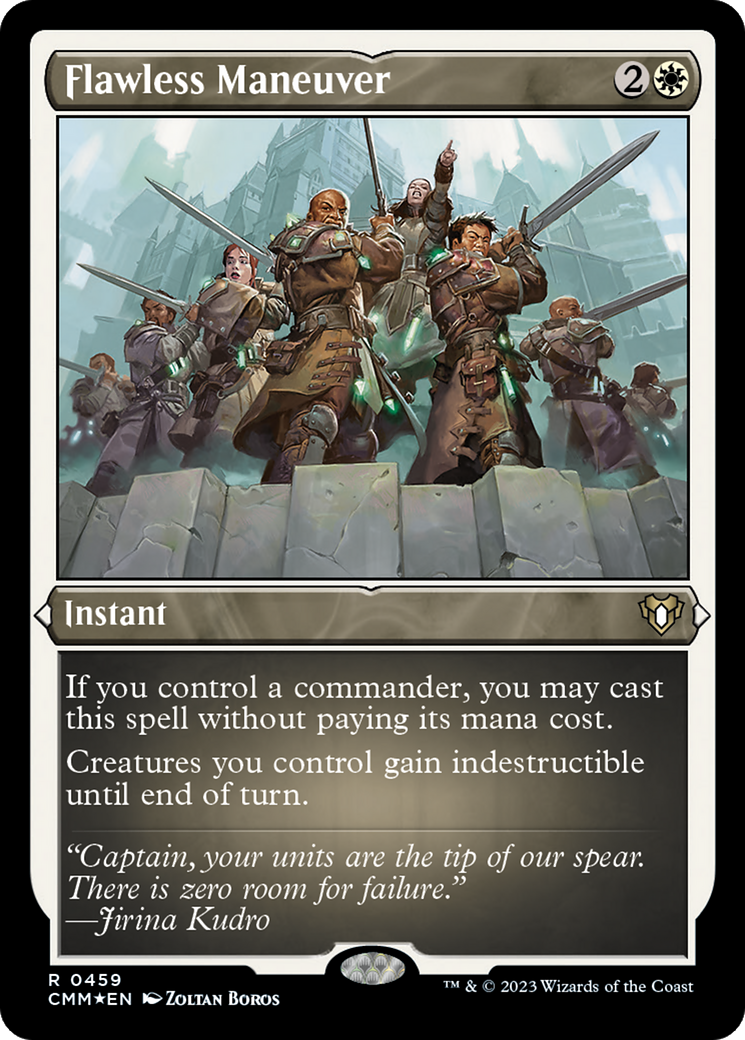 Flawless Maneuver (CMM-459)  Etched Foil - Commander Masters