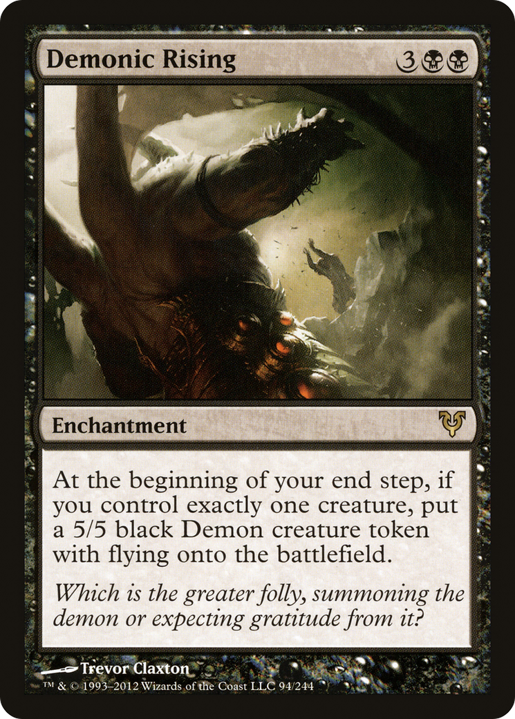 Demonic Rising (AVR-094)  Foil - Avacyn Restored