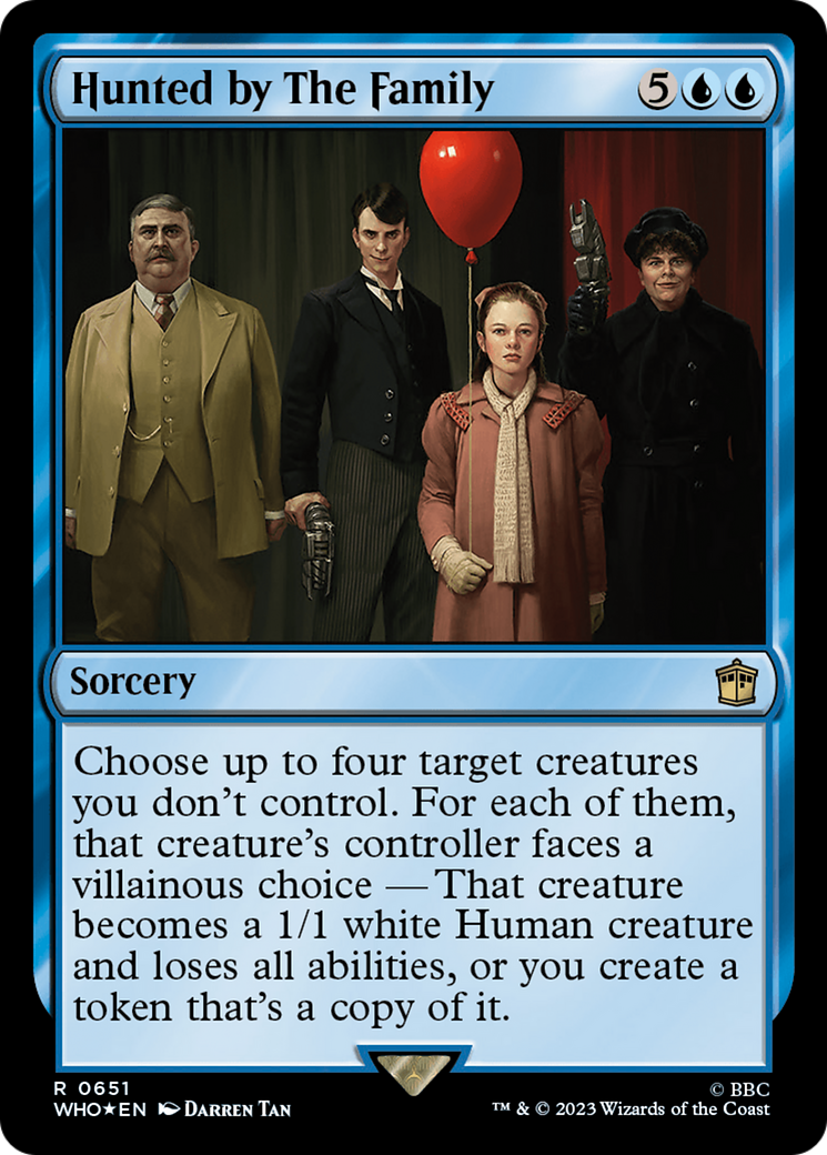 Hunted by The Family (Surge Foil) (WHO-651)  Foil - Doctor Who