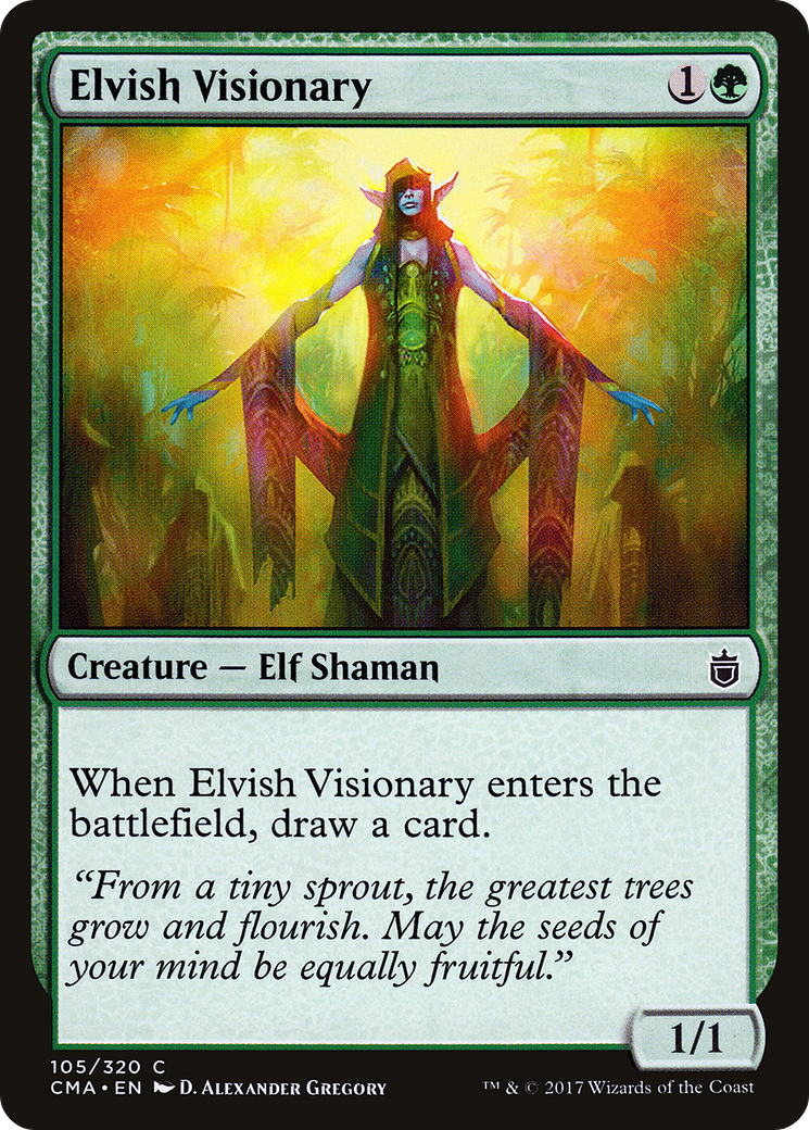 Elvish Visionary (CMA-105)  - Commander Anthology