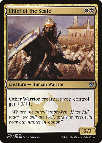 Chief of the Scale (KTK-170)  Foil - Khans of Tarkir