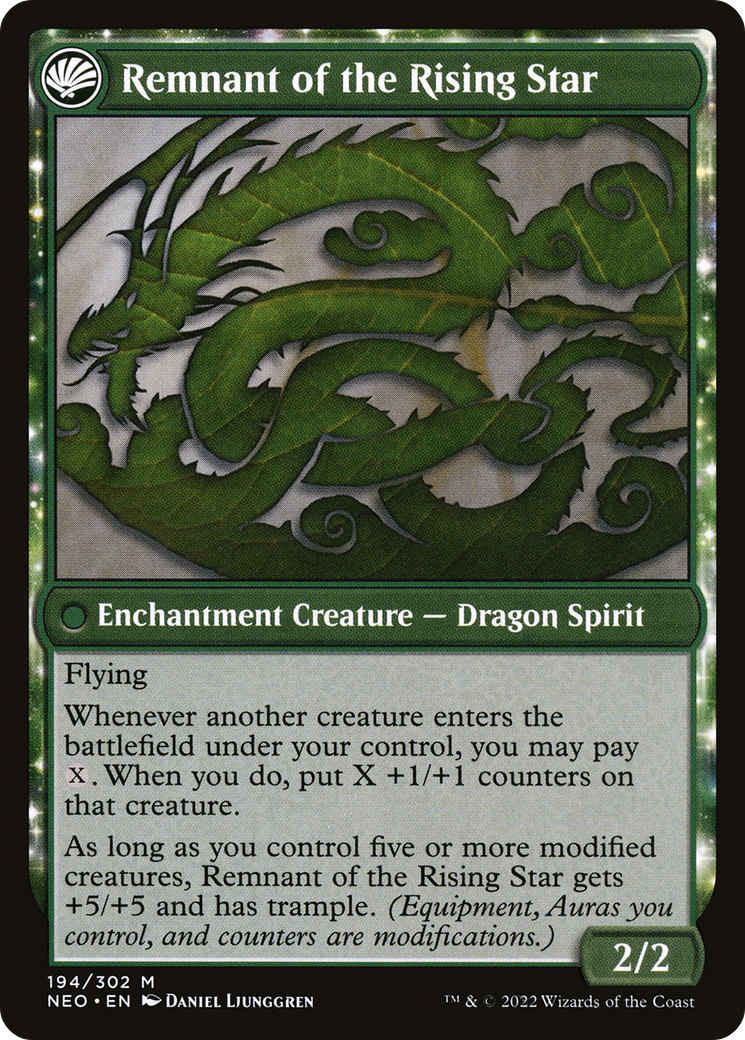 Jugan Defends the Temple (NEO-194)  - Kamigawa: Neon Dynasty: (fandfc, enchantment)