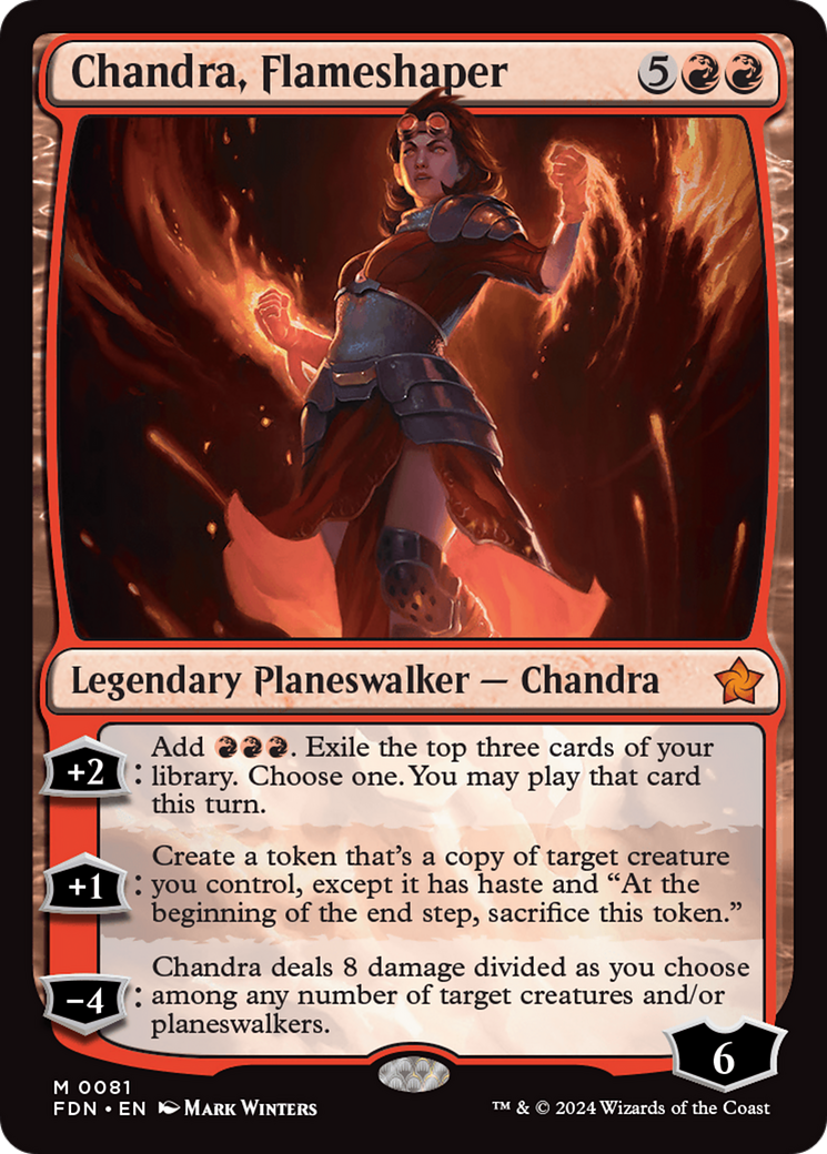 Chandra, Flameshaper (FDN-081)  - Foundations