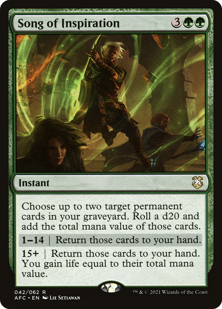 Song of Inspiration (AFC-042) - Adventures in the Forgotten Realms Commander