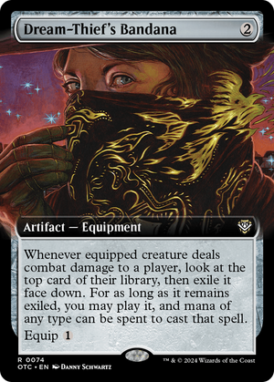 Dream-Thief's Bandana (Extended Art) (OTC-074)  - Outlaws of Thunder Junction Commander: (Extended Art)
