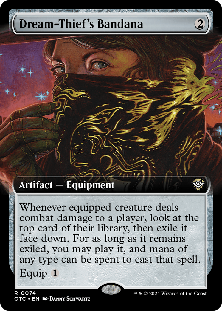 Dream-Thief's Bandana (Extended Art) (OTC-074)  - Outlaws of Thunder Junction Commander: (Extended Art)