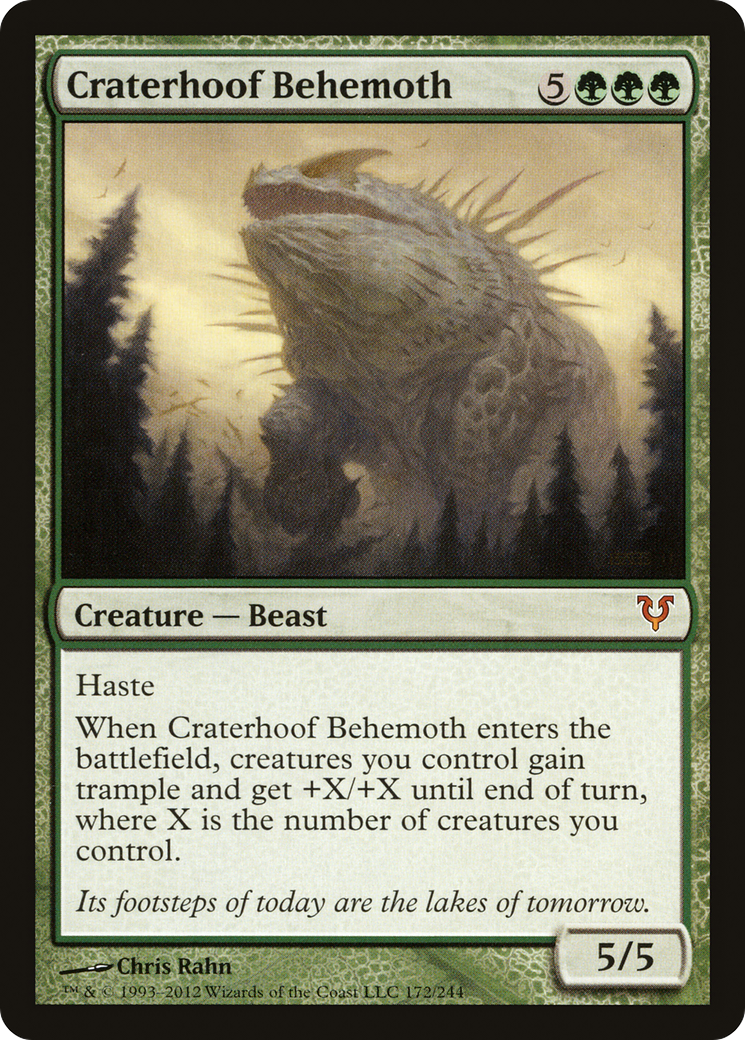 Craterhoof Behemoth (AVR-172)  Foil - Avacyn Restored