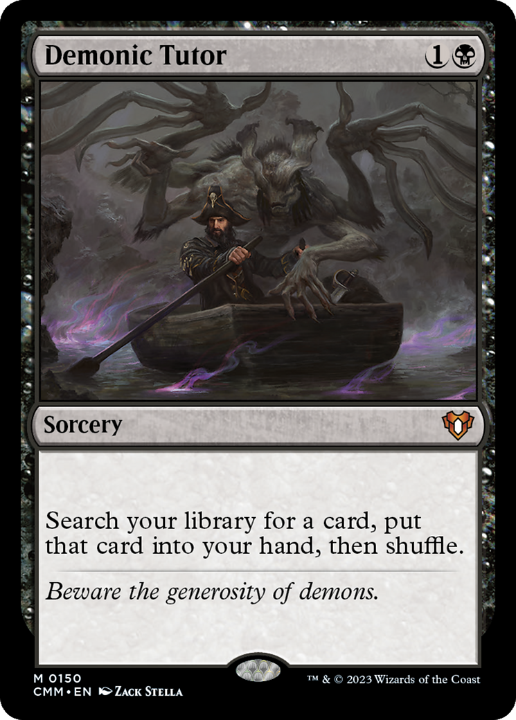 Demonic Tutor (CMM-150)  Foil - Commander Masters