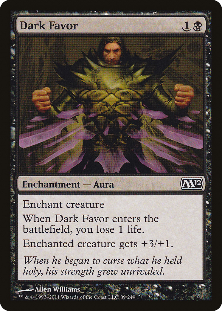 Dark Favor (M12-089)  - Magic 2012