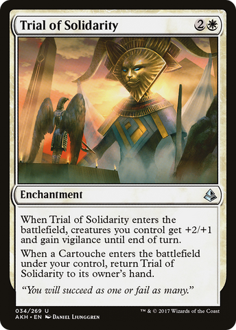 Trial of Solidarity (AKH-034)  Foil - Amonkhet