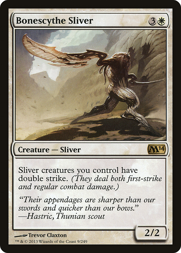 Bonescythe Sliver (M14-009)  Foil - Magic 2014