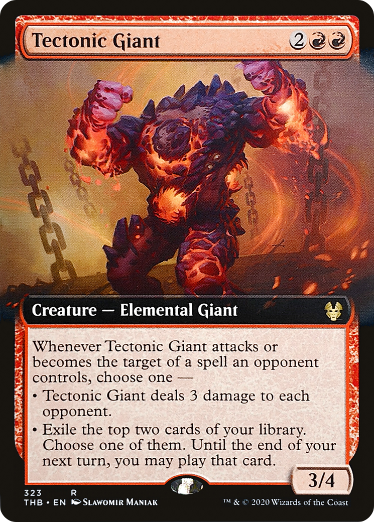 Tectonic Giant (Extended Art) (THB-323)  - Theros Beyond Death: (Extended Art)