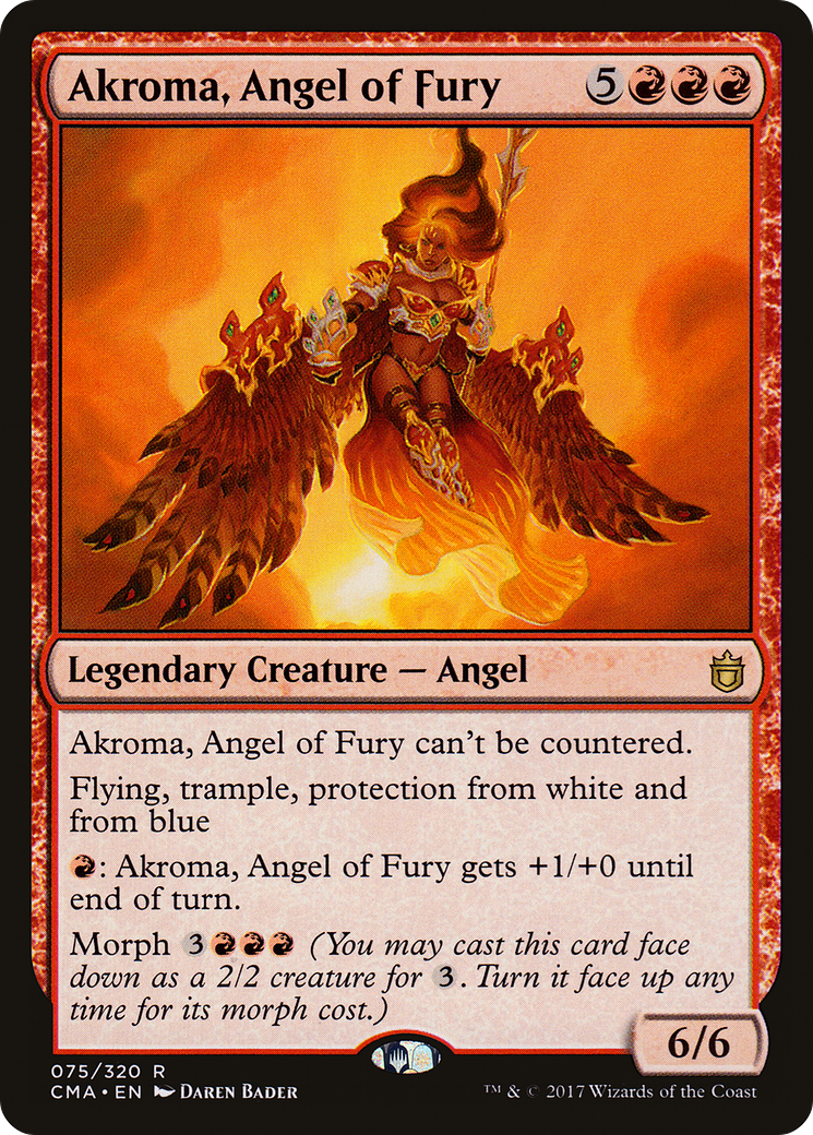 Akroma, Angel of Fury (CMA-075)  - Commander Anthology