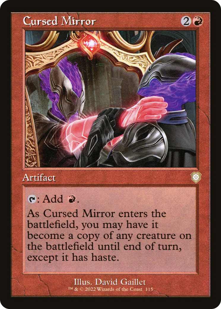 Cursed Mirror (Retro Frame) (BRC-115)  - The Brothers' War Commander