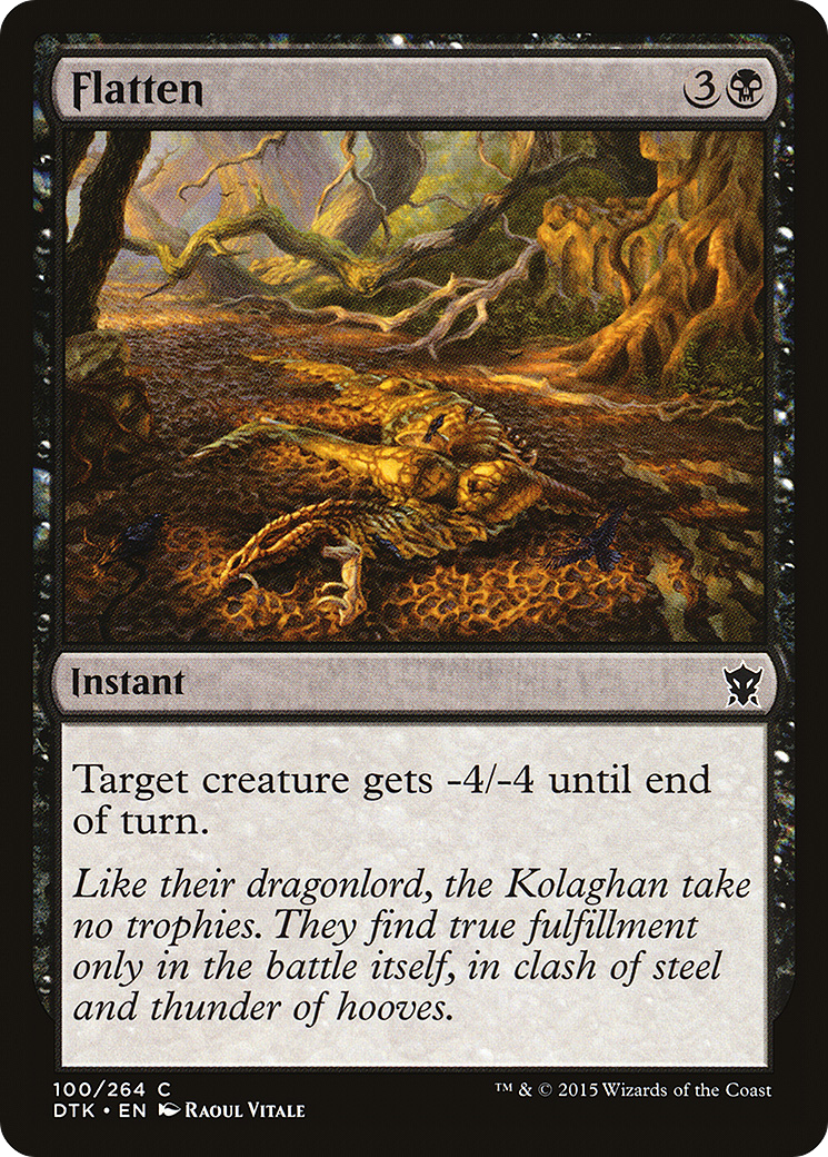 Flatten (DTK-100)  Foil - Dragons of Tarkir