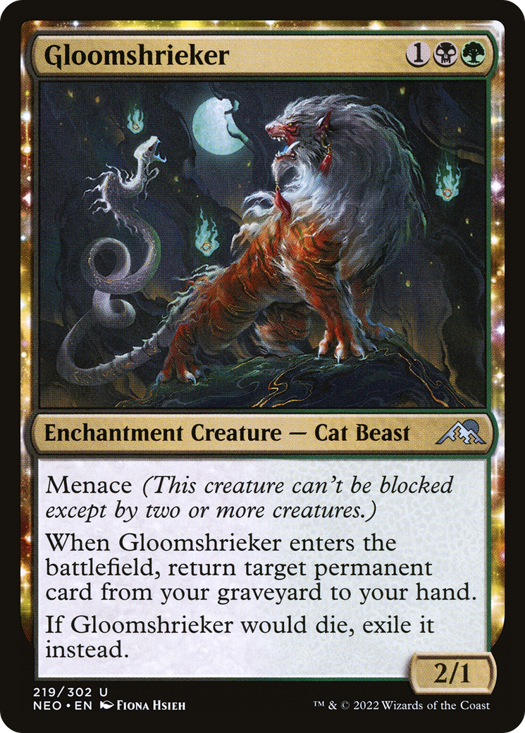 Gloomshrieker (NEO-219)  Foil - Kamigawa: Neon Dynasty: (enchantment)