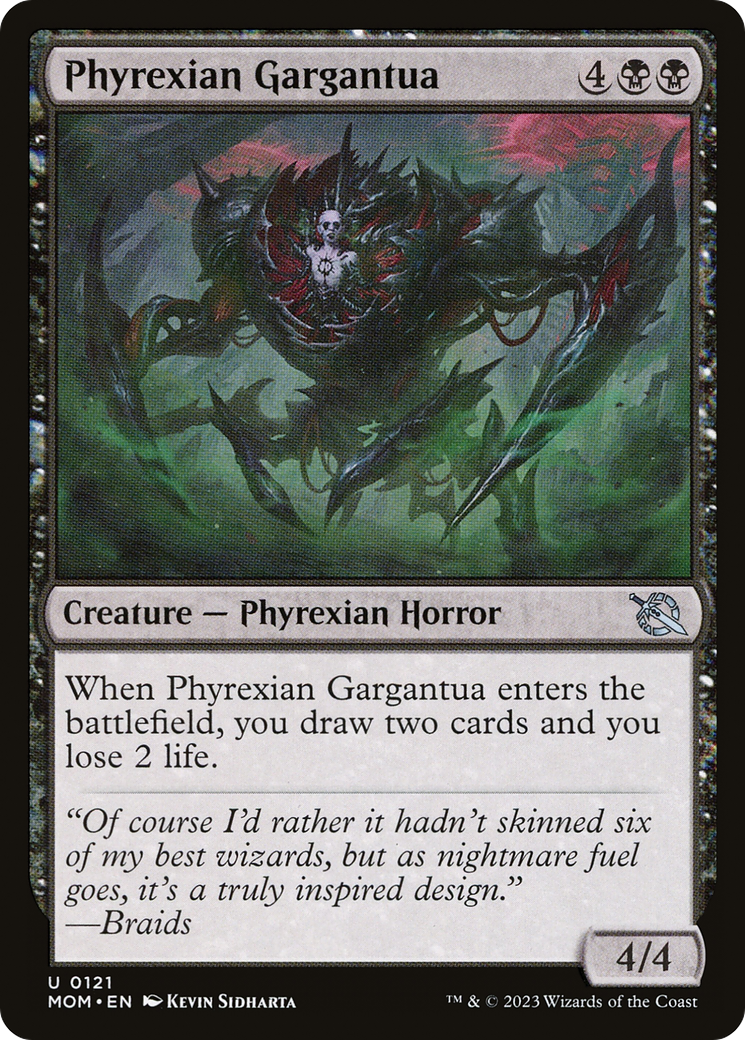 Phyrexian Gargantua (MOM-121) - March of the Machine Foil