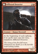 Afflicted Deserter (DKA-081)  - Dark Ascension: (Double Faced Transform)