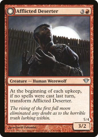 Afflicted Deserter (DKA-081)  - Dark Ascension: (Double Faced Transform)