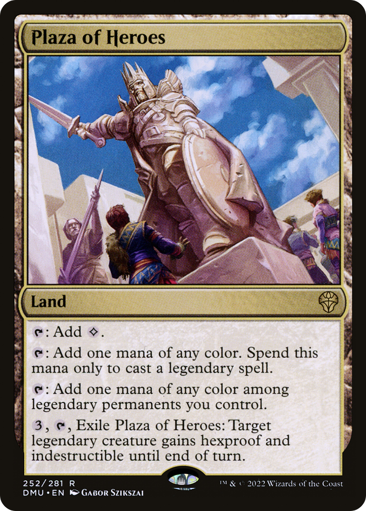Plaza of Heroes (DMU-252)  Foil - Dominaria United