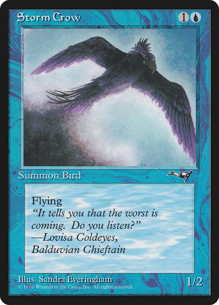 Storm Crow (Flying Right) (ALL-055)  - Alliances