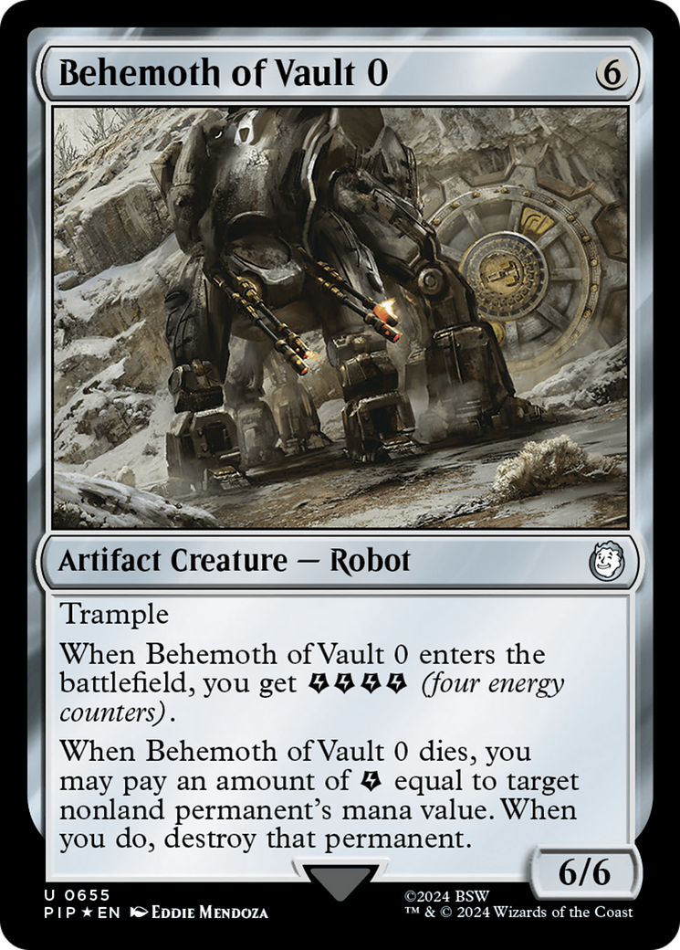 Behemoth of Vault 0 (Surge Foil) (PIP-655)  Foil - Fallout