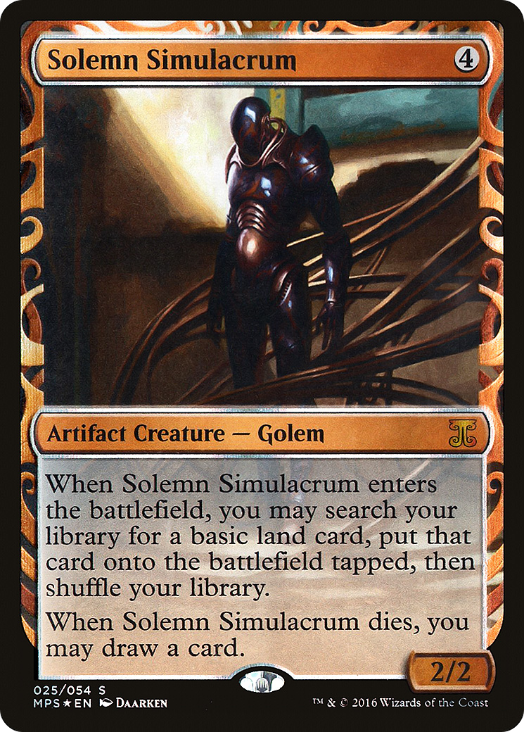 Solemn Simulacrum (MPS-025)  Foil - Kaladesh Inventions