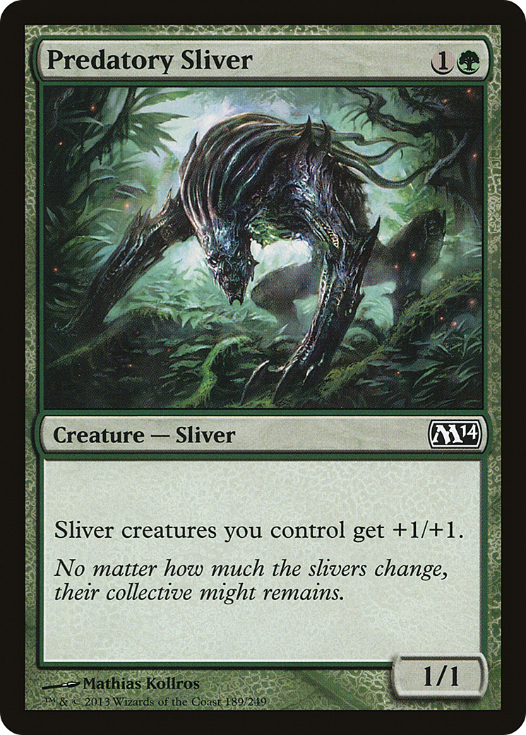 Predatory Sliver (M14-189)  Foil - Magic 2014
