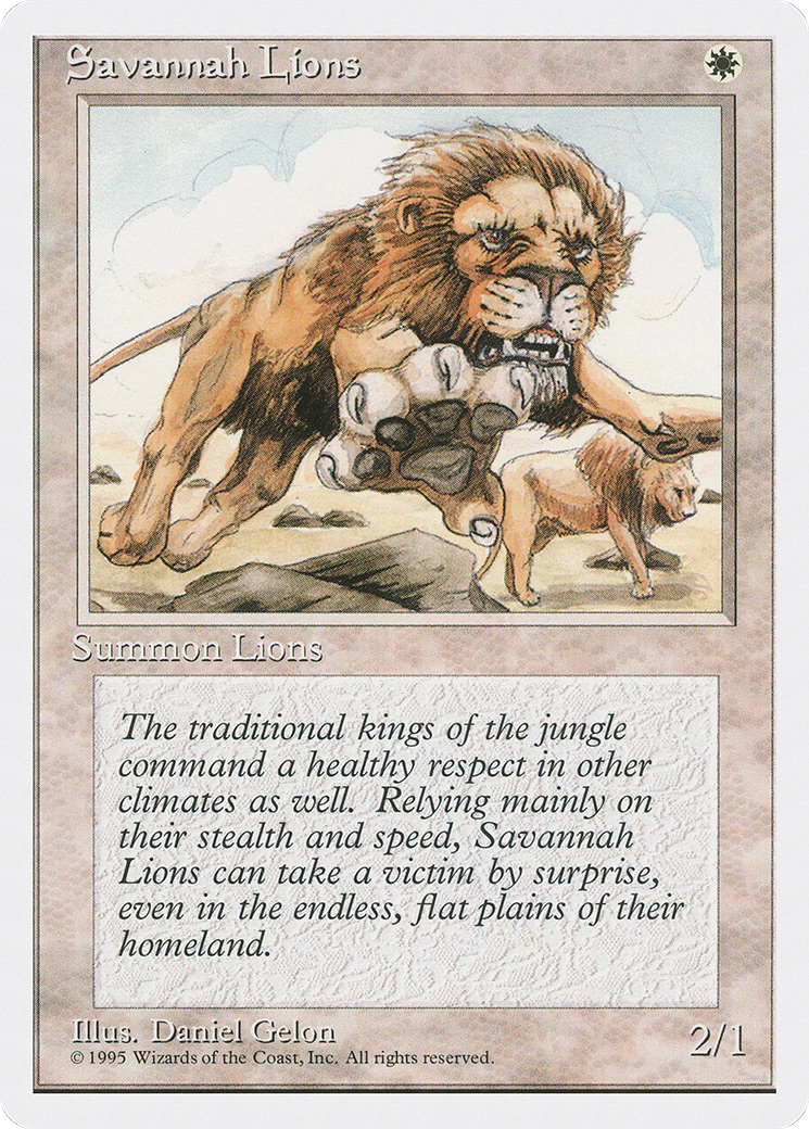 Savannah Lions (4ED-)  - Fourth Edition