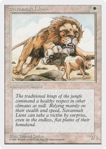 Savannah Lions (4ED-)  - Fourth Edition
