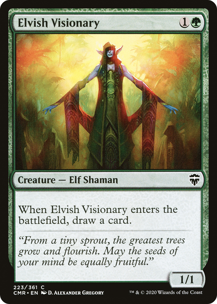 Elvish Visionary (CMR-223)  - Commander Legends