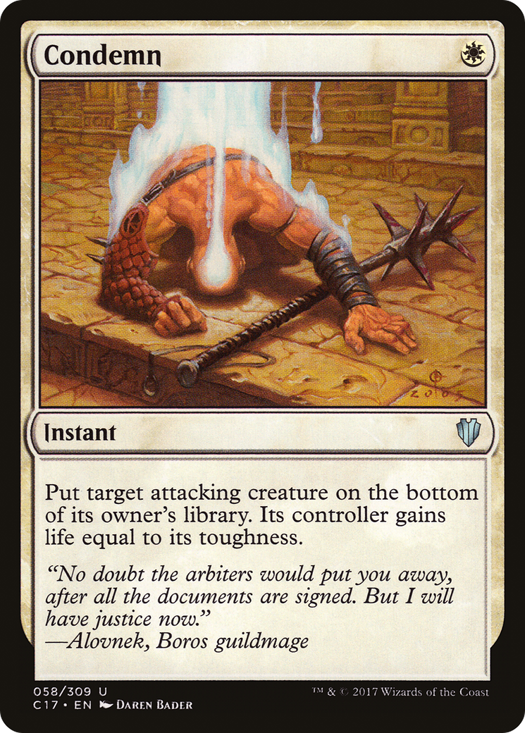 Condemn (C17-058)  - Commander 2017