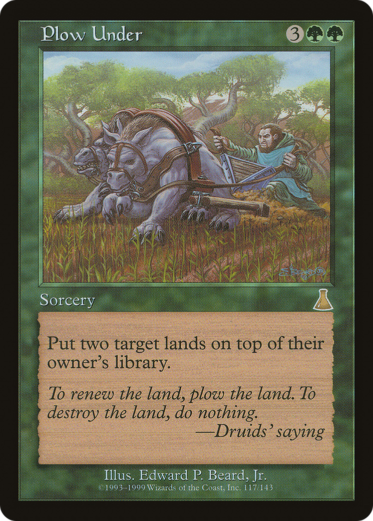 Plow Under (UDS-117)  Foil - Urza's Destiny