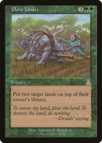 Plow Under (UDS-117)  Foil - Urza's Destiny