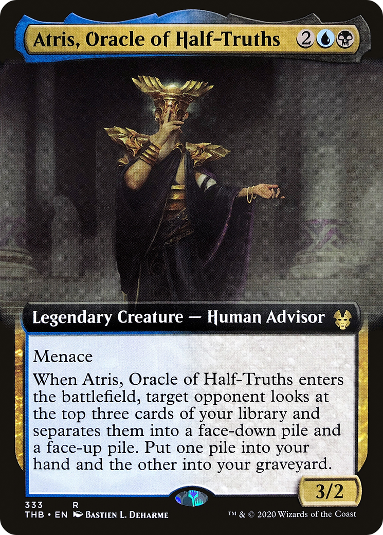 Atris, Oracle of Half-Truths (Extended Art) (THB-333)  Foil - Theros Beyond Death: (Extended Art)