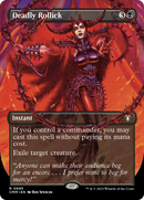 Deadly Rollick (Borderless) (CMM-695)  Foil - Commander Masters