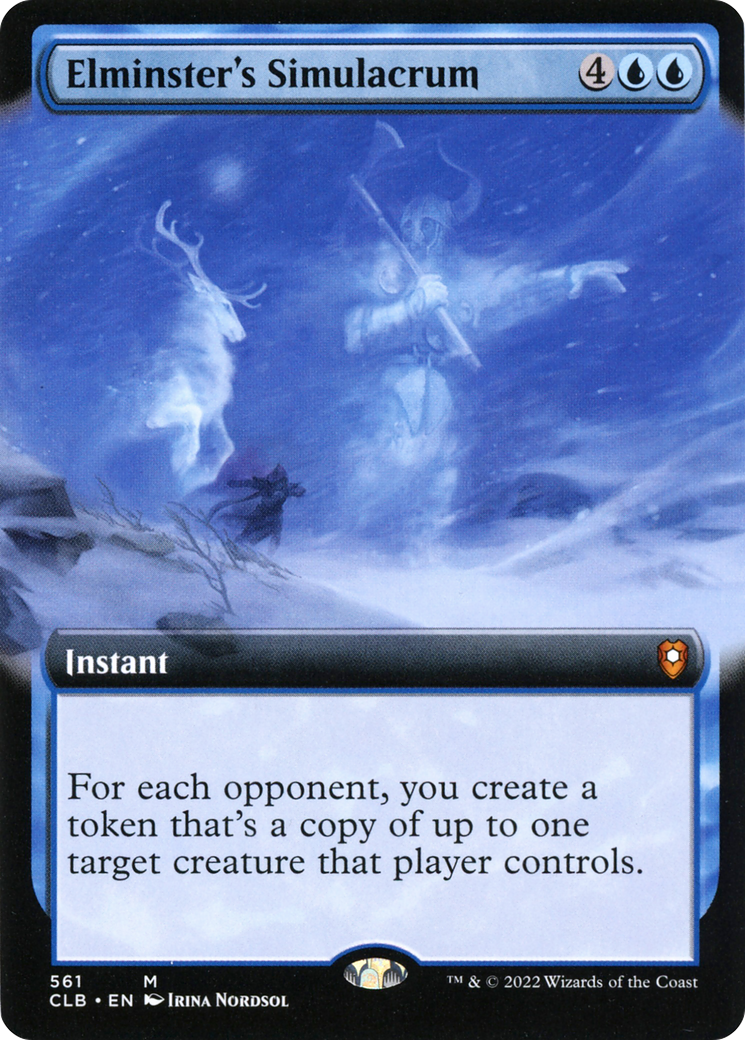 Elminster's Simulacrum (Extended Art) (CLB-561)  Foil - Commander Legends: Battle for Baldur's Gate: (Extended Art)