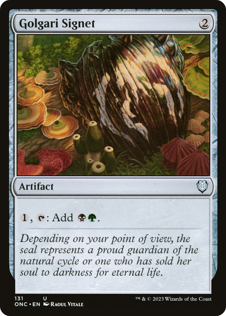 Golgari Signet (ONC-131)  - Phyrexia: All Will Be One Commander
