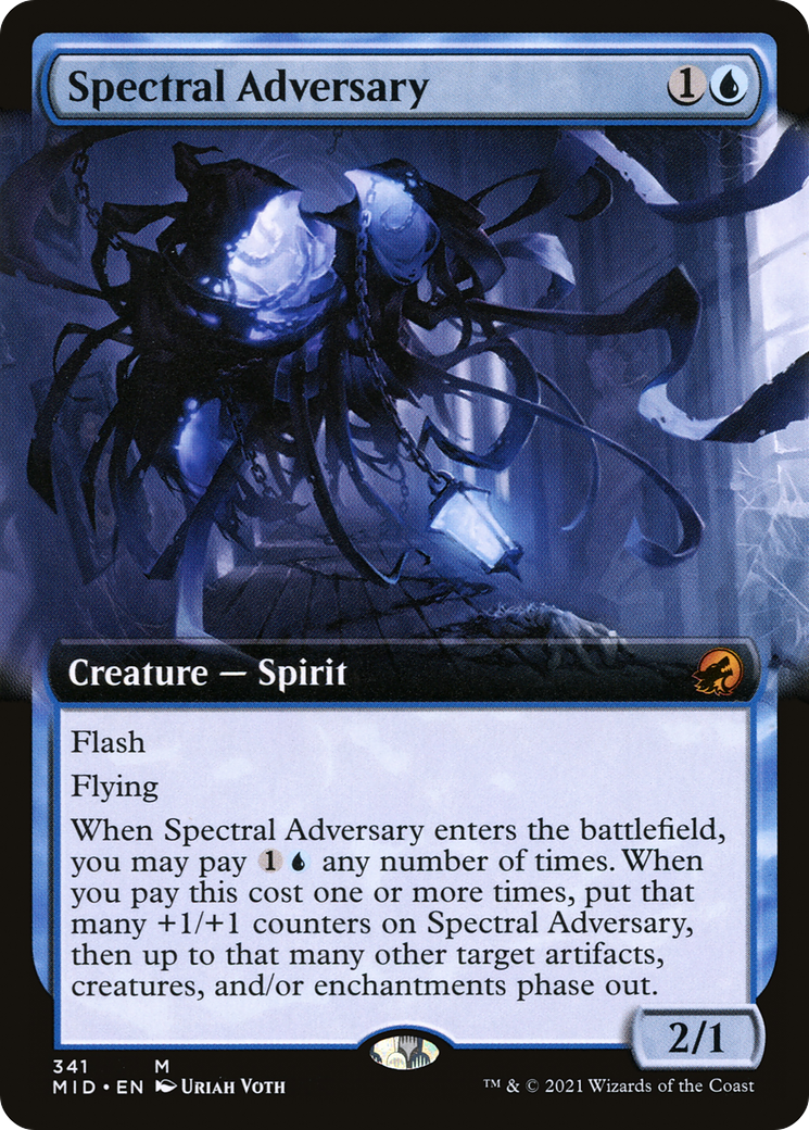 Spectral Adversary (Extended Art) (MID-341)  Foil - Innistrad: Midnight Hunt: (Extended Art)